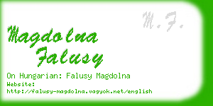 magdolna falusy business card